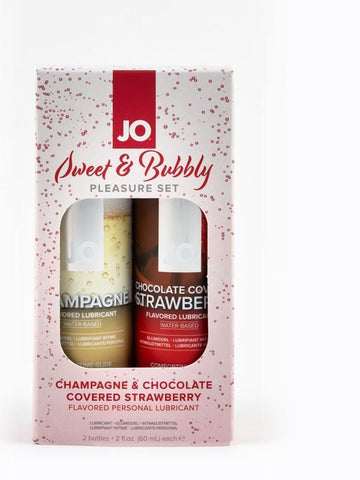 Sweet and Bubbly Champagne & Chocolate Lubricant Set - Lubricants and Lotions