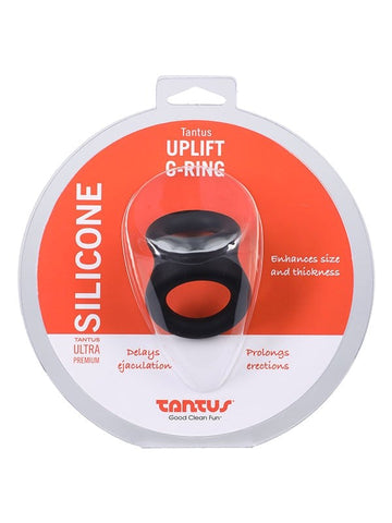 Uplift Silicone C-Ring Onyx by Tantus - Cock Rings