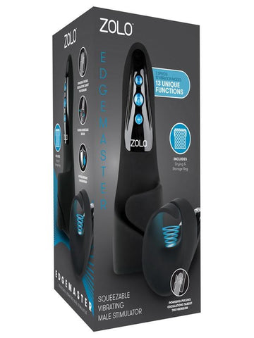 Zolo Edgemaster 7.2 Inch Vibrating Masturbator - Masturbators and Strokers