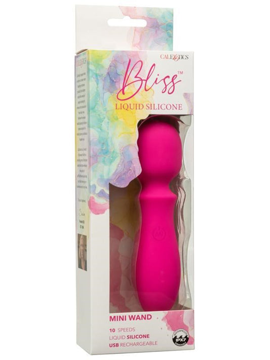 CalExotics Bliss Liquid Silicone Rechargeable Mini Wand Massager