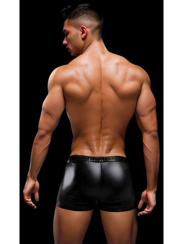 Envy Lace-Up Wetlook Trunks- L Briefs by Envy Menswear - Mens Briefs And Boxers