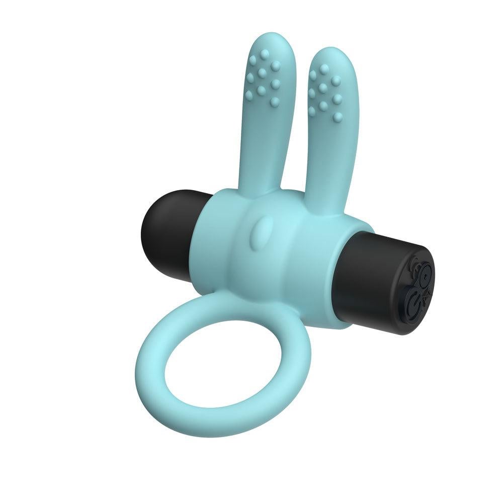 Passion Play Silicone Rechargeable Rabbit Vibrating Cockring - Vibrating Cock Rings