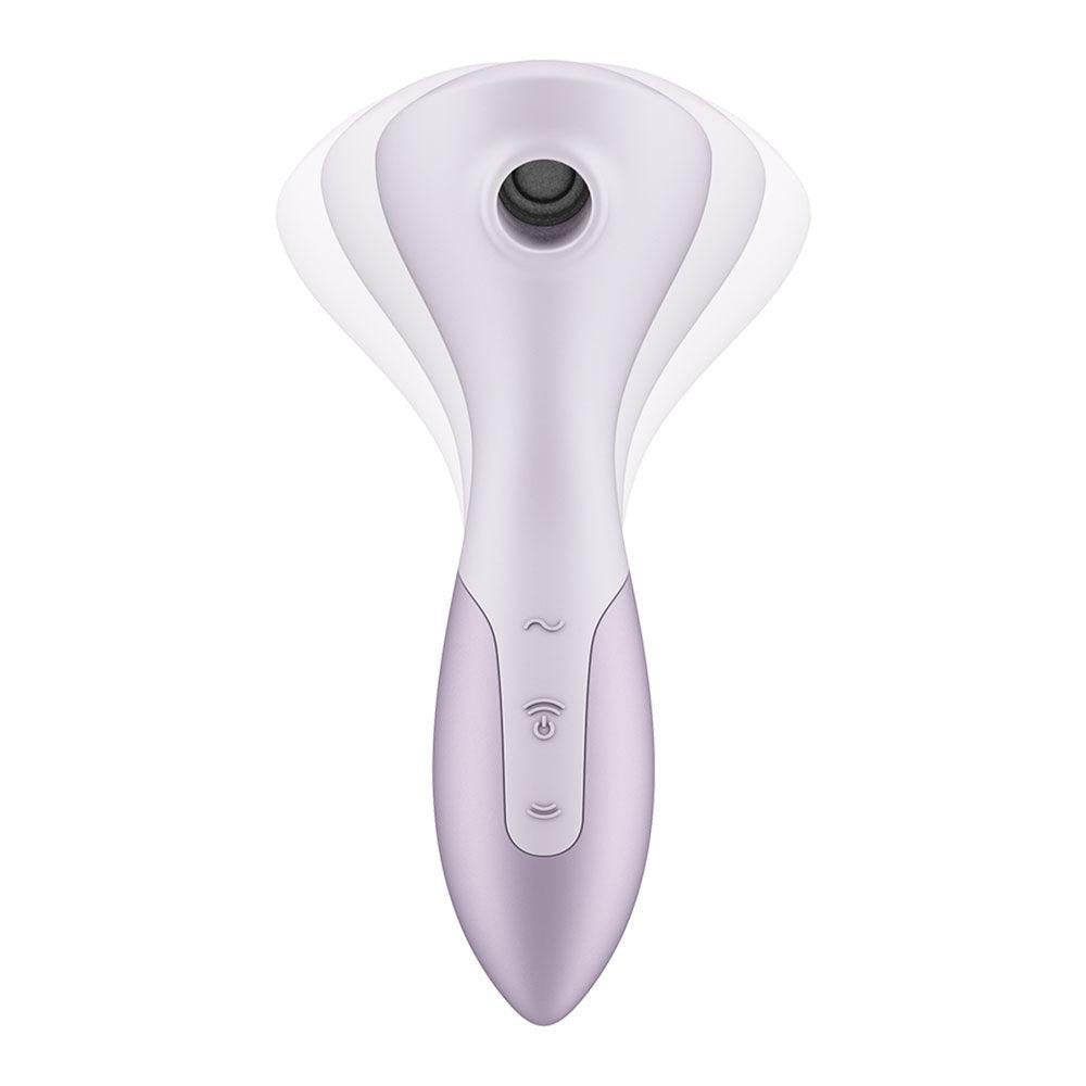 Satisfyer Wand-erful Rechargeable Air Pulse Wand Massager - Clit Ticklers and Pulsators