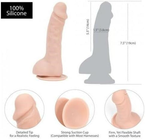 Addiction Brad Realistic Dong Beige 7.5 Inch - Realistic Dildos