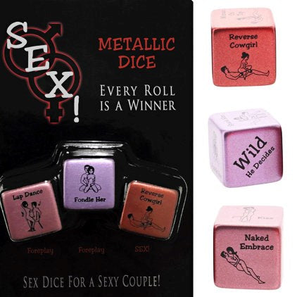 Metallic Sex Dice Adult Game by Kheper Games - Sex Games, Coupons and Tricks