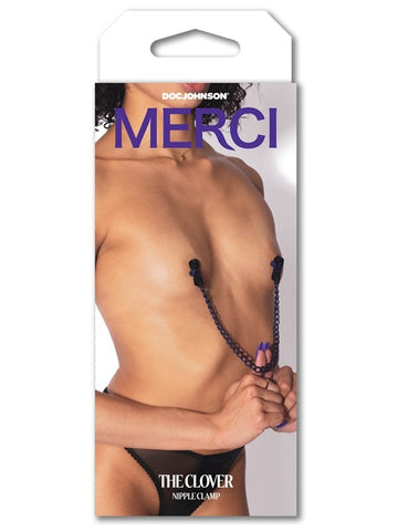 Merci The Clover Nipple Clamps by Doc Johnson - Nipple and Clit Clamps