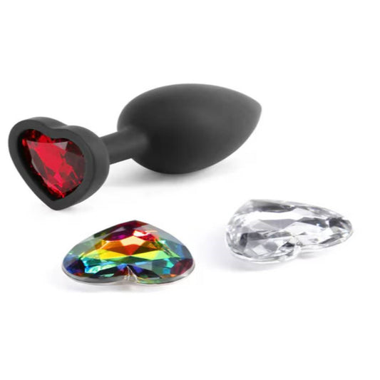 NS Novelties Glams Xchange Heart Shape Butt Plug