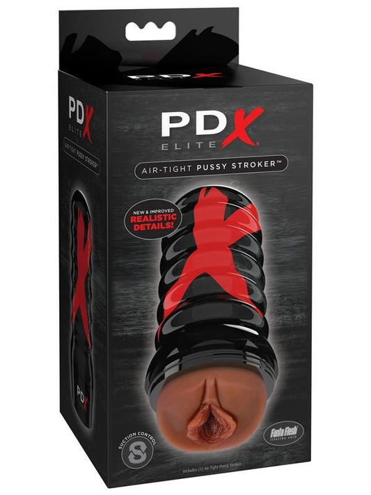 PDX Elite Air Tight Pussy Stroker Brown
