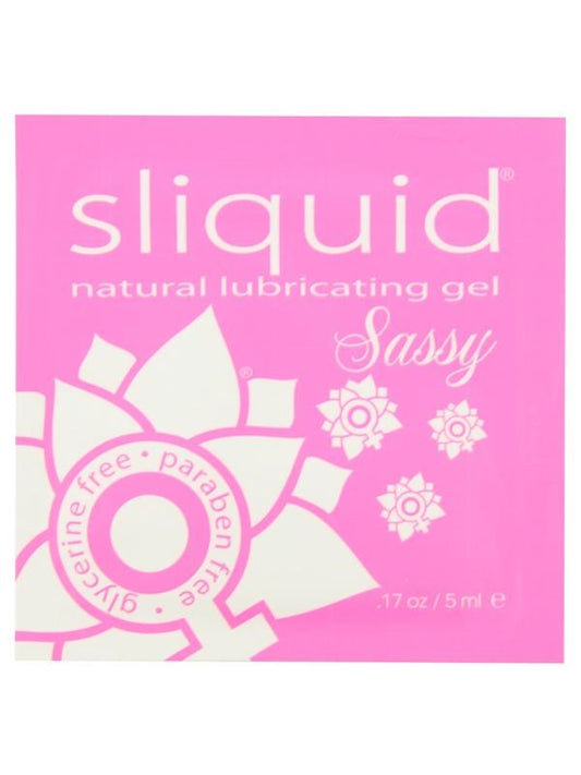 Sliquid Naturals Sassy Pillows Water Based Intimate Lubricant .17 Oz