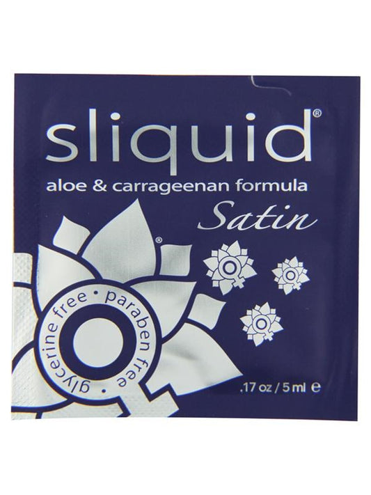Sliquid Naturals Satin Pillows Water Based Intimate Lubricant .17 Oz