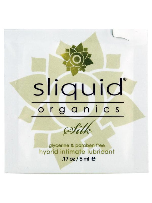Sliquid Organics Silk Pillows Water Based Intimate Lubricant .17 Oz