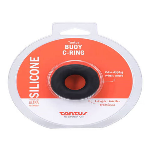 Buoy C-Ring Onyx by Tantus - Stretchy Cock Rings