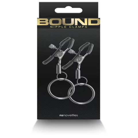 Bound Nipple Clamps C2 Gunmetal by NS Novelties - Nipple and Clit Clamps