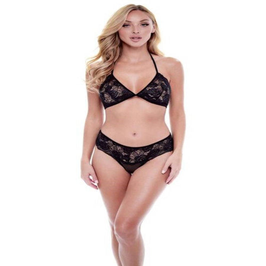 Baci 2 Piece Eco Bra and Panty Set Black