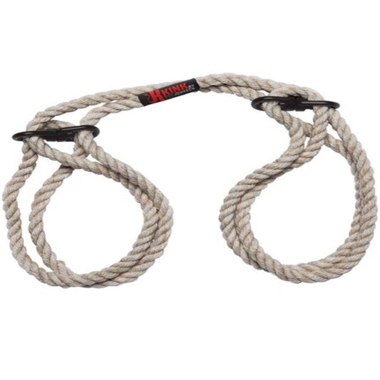 Kink Merci Bind and Tie 6mm Hemp BDSM Play Wrist or Ankle Cuffs
