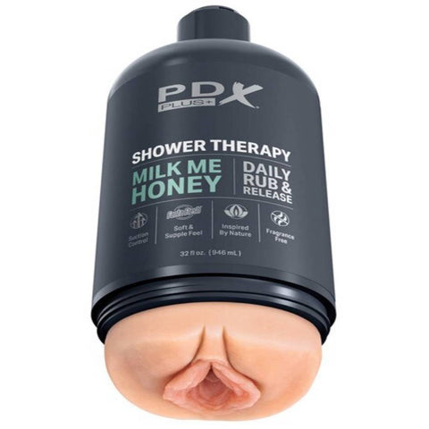 PDX Shower Therapy Milk Me Honey Light Masturbator - Masturbators and Strokers