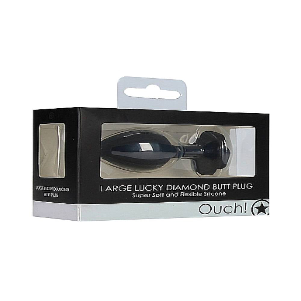 Shots Toys Large Lucky Diamond Gem Base Butt Plug 8 cm - Butt Plugs