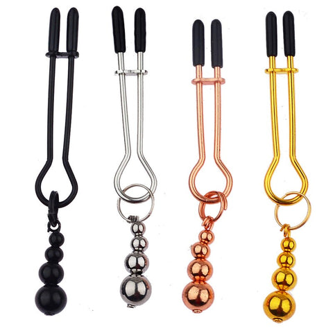 Adorn Triple Bead Nipple Clamp Set by BDStyle - Nipple and Clit Clamps
