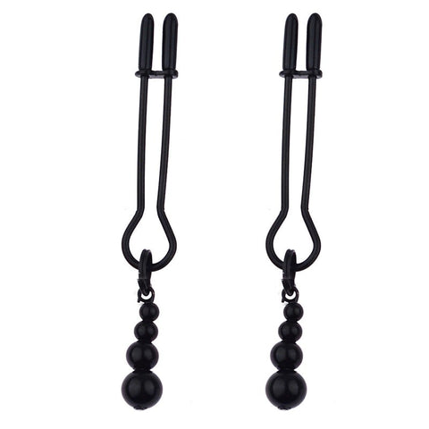 Adorn Triple Bead Nipple Clamp Set by BDStyle - Nipple and Clit Clamps