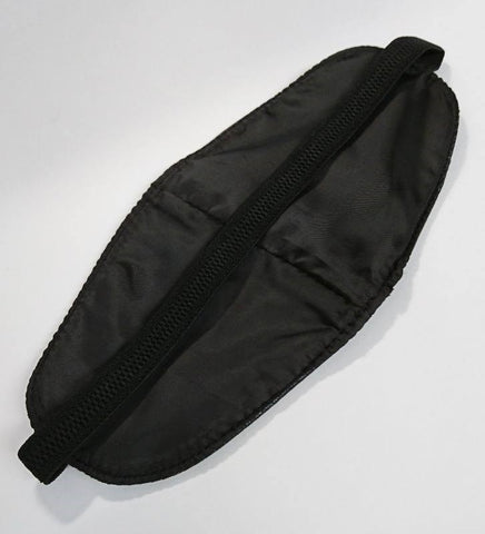 Sphere Wide Leather Blindfold by Hell's Couture - Masks And Blindfolds