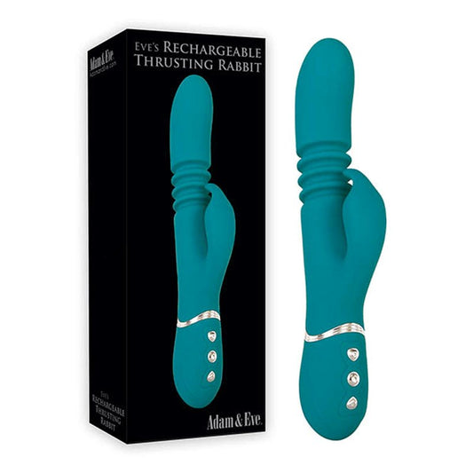 Eve's USB Rechargeable Thrusting Rabbit Vibrator - Rabbit Vibrators