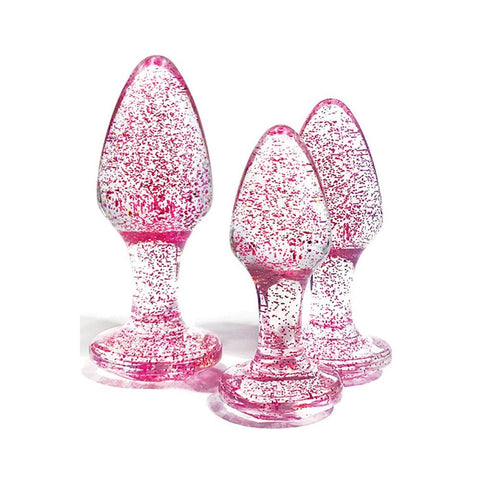 Glitter Gem 3 Piece Butt Plug Set by Adam & Eve - Butt Plugs