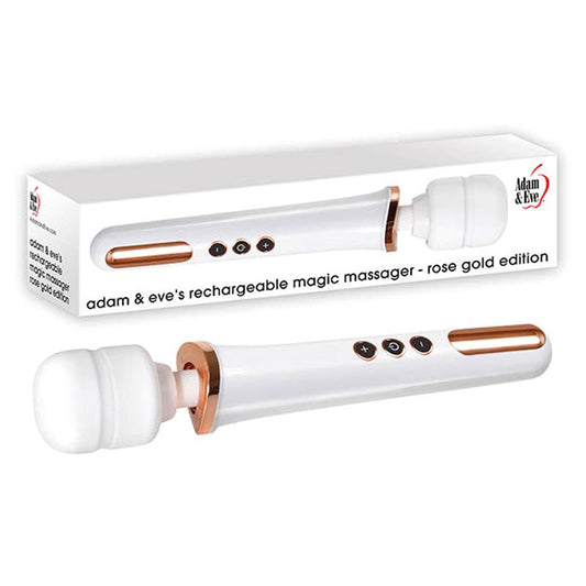 Adam and Eve USB Rechargeable Magic Body Wand Massager Rose Gold/White
