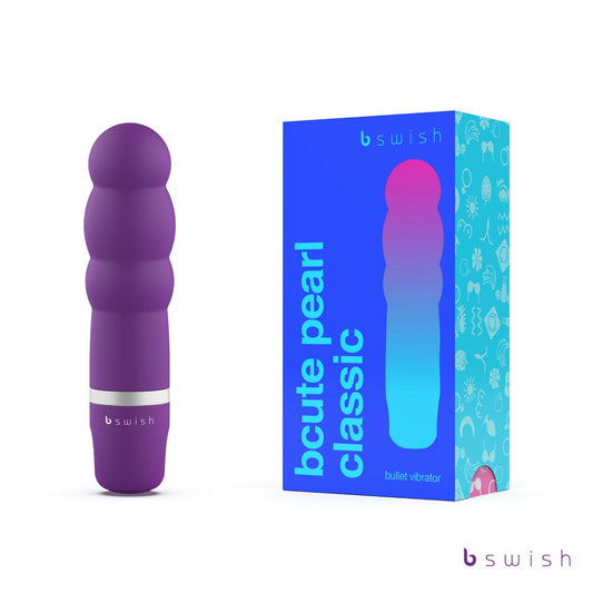 B Swish Bcute Pearl Classic Bullet Vibrator Purple