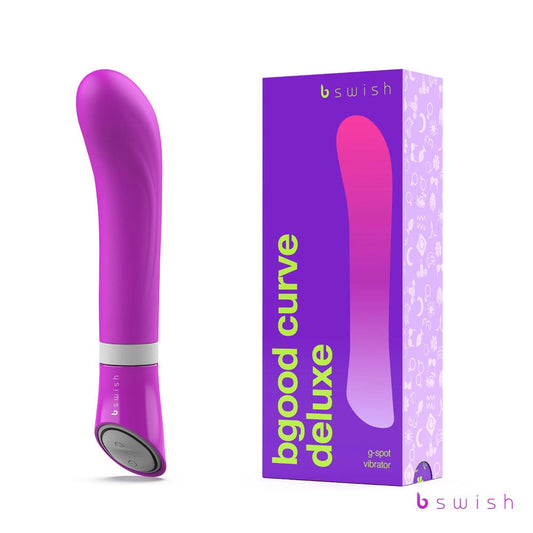 B Swish Bgood Curve Deluxe Multi Function G Spot Vibrator Violet
