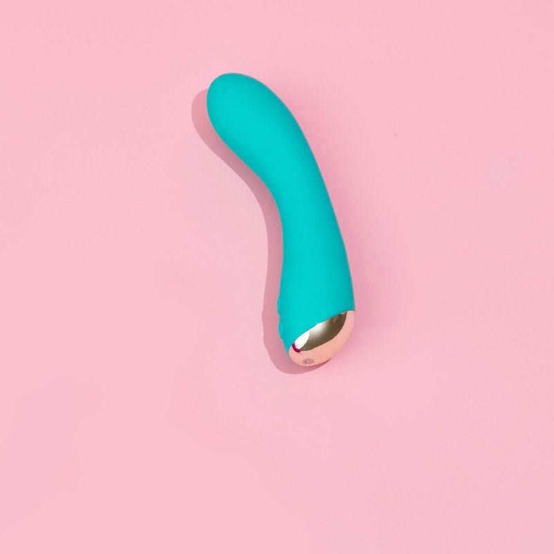 Blush Novelties Aria Luscious AF USB Rechargeable G Spot Vibrator Teal - G-Spot Vibrators
