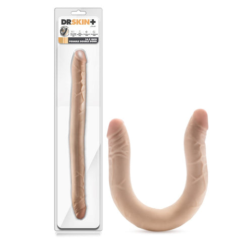 Dr. Skin Plus Posable Double Dong by Blush Novelties - Double Ender