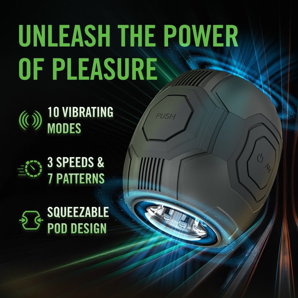 Blush Novelties M For Men Dome X USB Rechargeable Vibrating Male Pleasure Stroker - Masturbators and Strokers