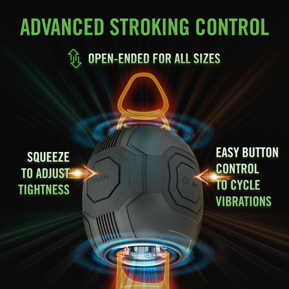 Blush Novelties M For Men Dome X USB Rechargeable Vibrating Male Pleasure Stroker - Masturbators and Strokers