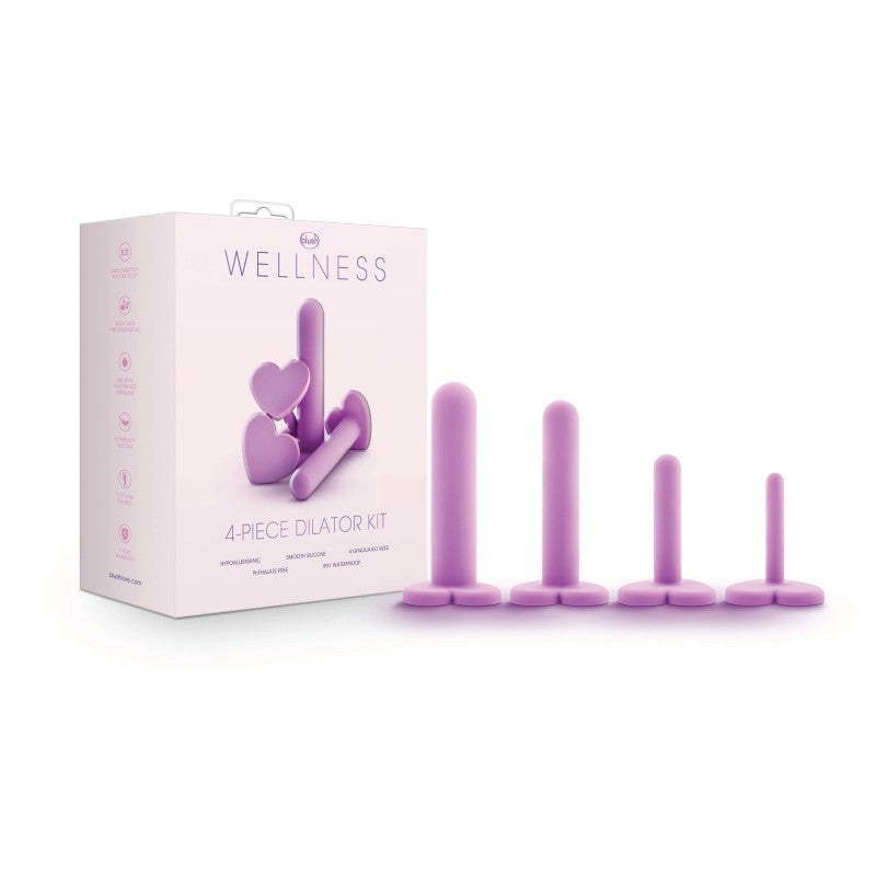 Blush Novelties Wellness Vaginal Dilators Set of 4 Sizes Purple - Pussy And Clit Toys