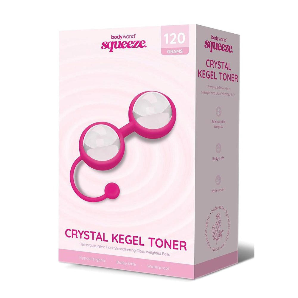 Bodywand Squeeze Crystal Kegel Toner Glass Weighted Kegel Balls Set - Love Eggs and Kegel Exercisers