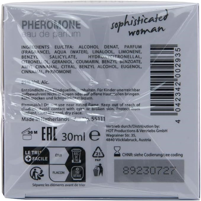 Hot Production HOT Pheromone London Sophisticated Woman 30ml Bottle - Sex Pheromones and Perfumes