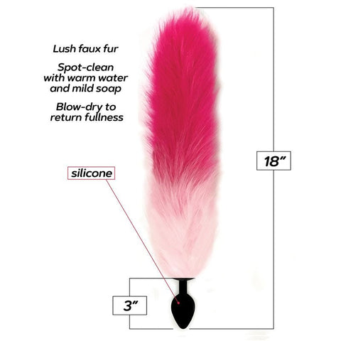 Foxy Fox Tail Silicone Butt Plug by Icon Brands - Butt Plugs
