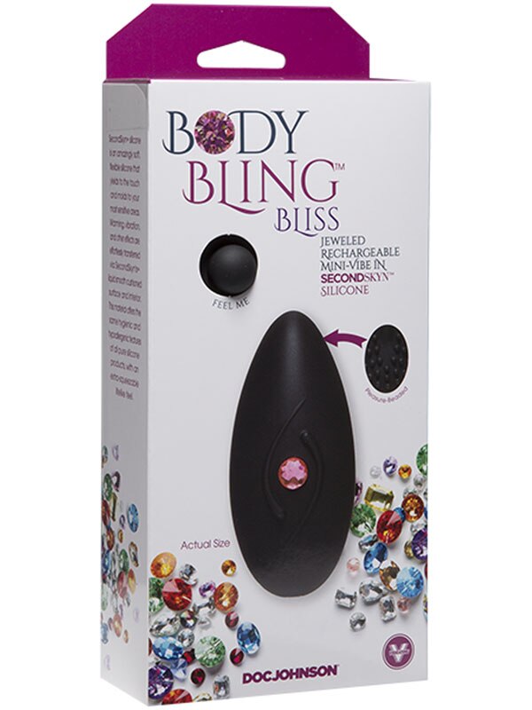 Luxurious Pleasure Gem - Body Bling Bliss Soft Silicone Mini Vibrator - Mini & Slim Vibrators