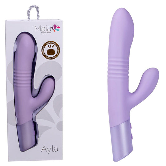 Maia AYLA USB Rechargeable Thrusting Rabbit Vibrator - Rabbit Vibrators