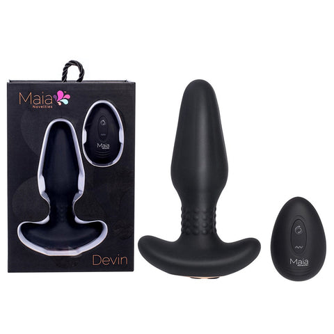Maia DEVIN USB Rechargeable Vibrating Butt Plug - Butt Plugs