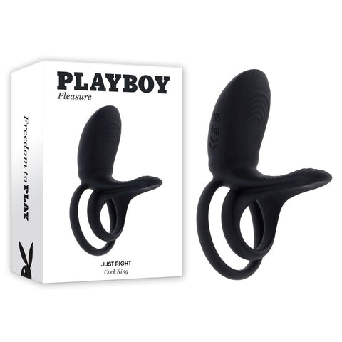Playboy Pleasure JUST RIGHT Vibrating Cock Ring by Evolved - Vibrating Cock Rings