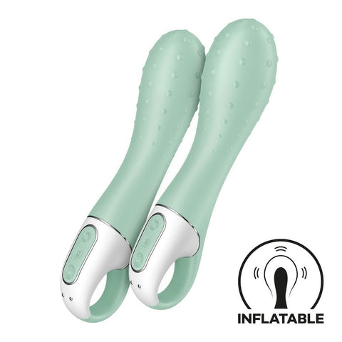 Air Pump 3 Mint Inflatable G-Spot Vibrator by Satisfyer - G-Spot Vibrators
