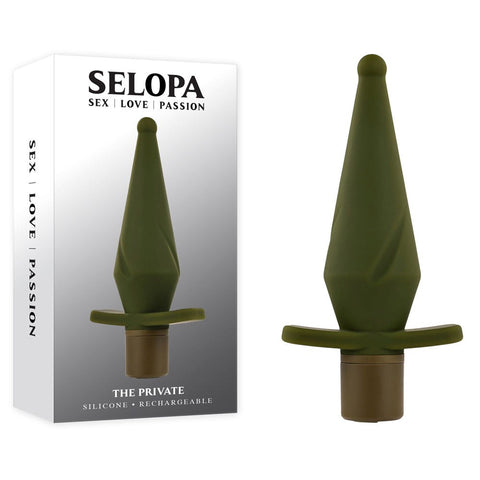 Selopa THE PRIVATE USB Rechargeable Vibrating Butt Plug - Butt Plugs