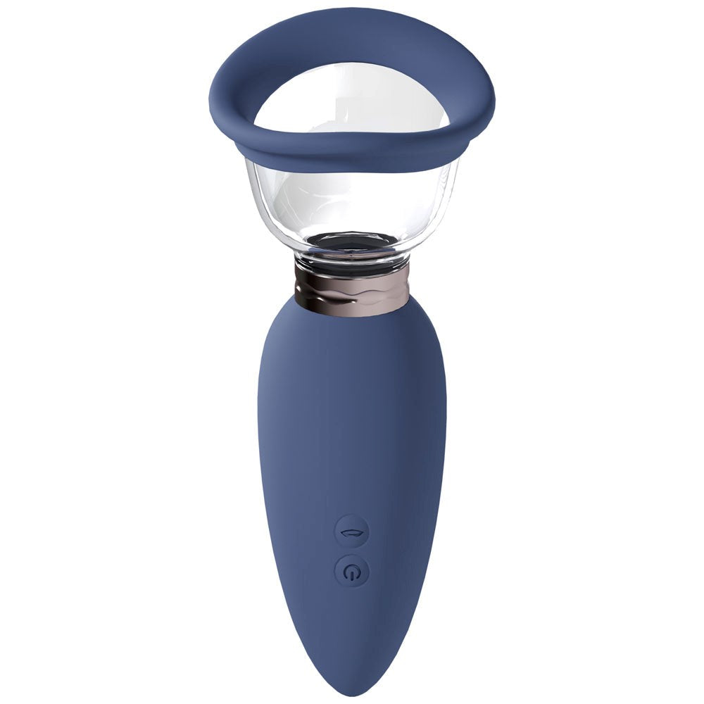 Shots Toys PUMPED Arousing Auto USB Rechargeable Ladies Pump Blue - Pussy And Clit Toys