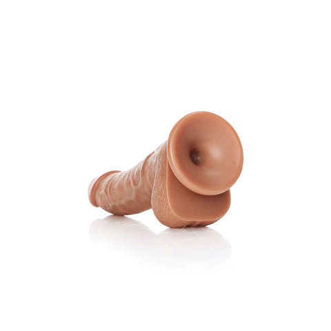 REALROCK Realistic Curved Dong with Balls 6'' Dong - Realistic Dildos