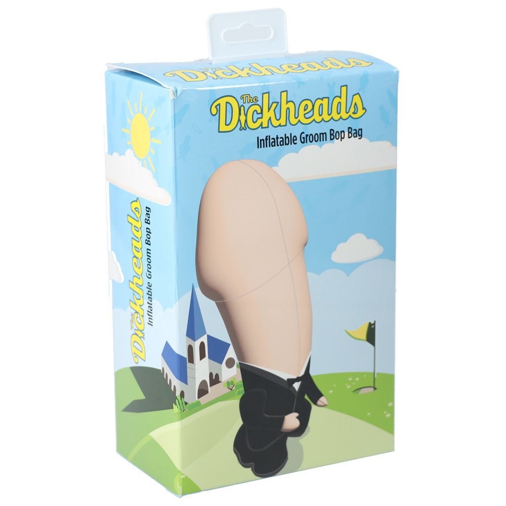 Shots Toys S LINE The Dickheads Groom Bop 100 cm Inflatable Penis Punching Bag - Party Gifts and Novelties