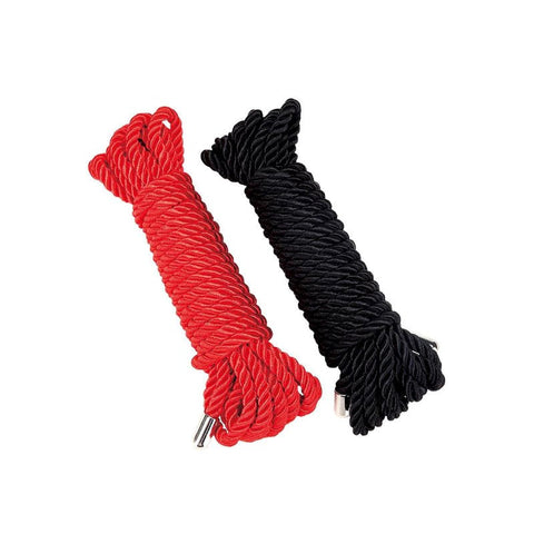 WhipSmart Heartbreaker Satin BDSM Rope & Ropes Set of 2 - Cuffs And Restraints