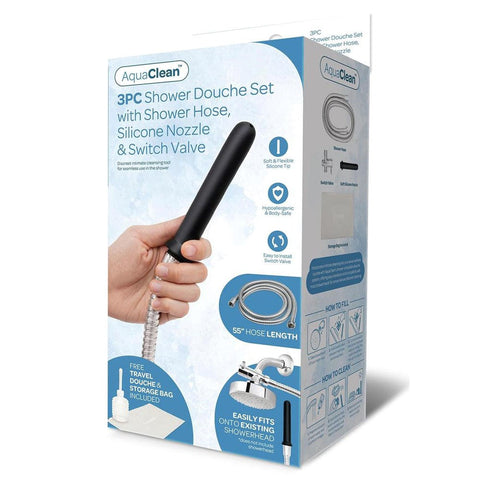 AquaClean 3 Piece Shower Douche Set by Xgen Products - Enemas and Douches