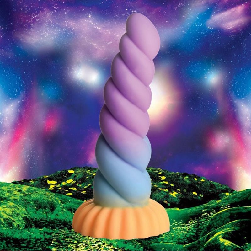 XR Brands Creature Cocks Mystique Fantasy Silicone Unicorn Dildo Coloured 21cm - Realistic Dildos