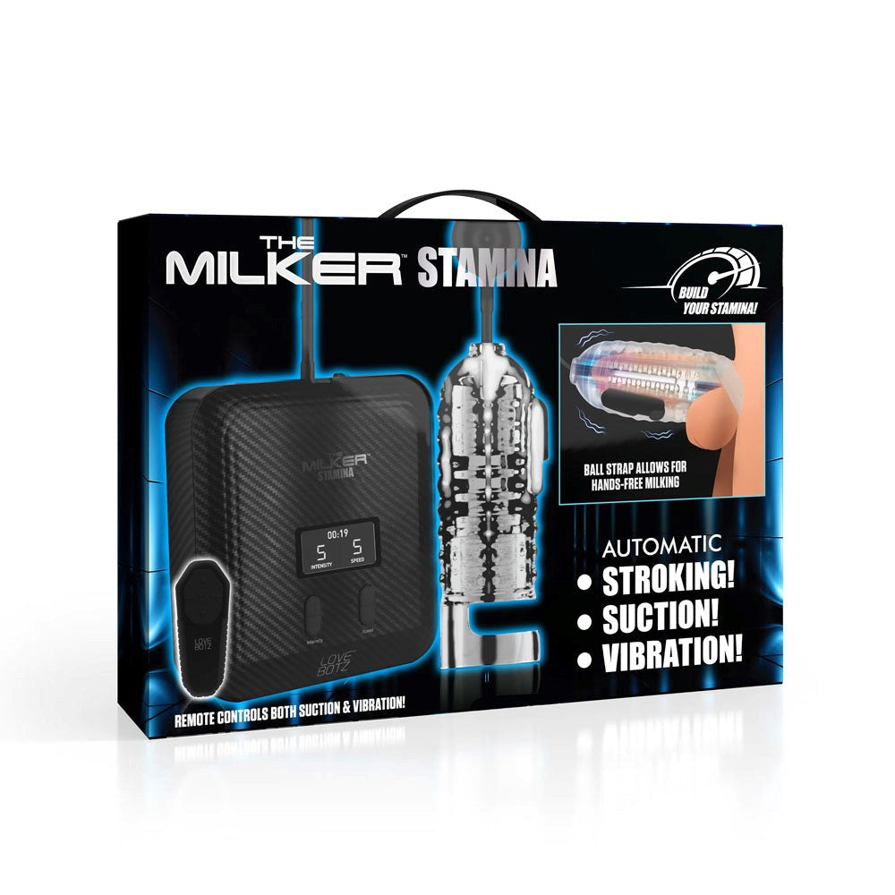 XR Brands LoveBotz The Milker Stamina Mains Powered Milking Masturbator - Masturbators and Strokers